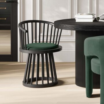 Lina Forest Green / Black Dining Chair (1 Per Pack)
