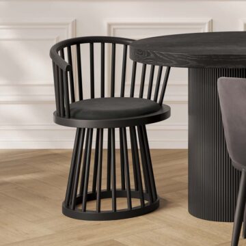 Lina Black / Black Dining Chair (1 Per Pack)