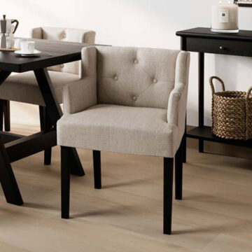 Shay Stone Winged Dining Chair With Arms (1 Per Pack)