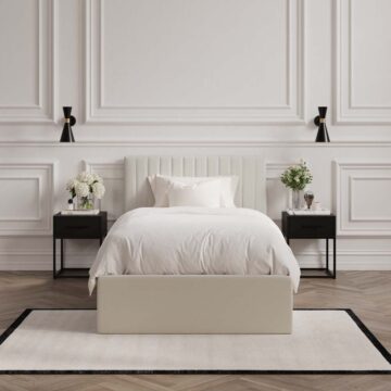 Shadwell Milk Ottoman Single Bed (2 Packs)