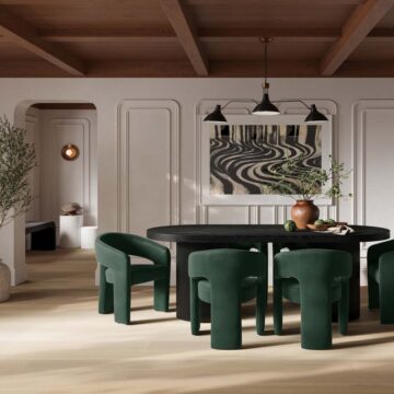 Alba Forest Green Dining Chair (1 Per Pack)