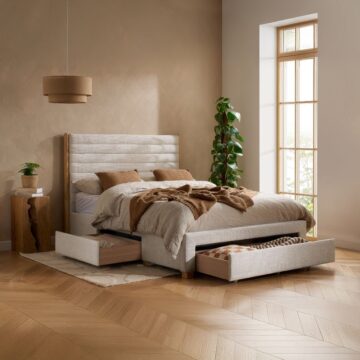 Arabella Grey 5′ King Size Bed