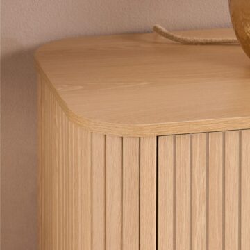 Aksel 6 Drawer Fluted Chest | Oak Finish