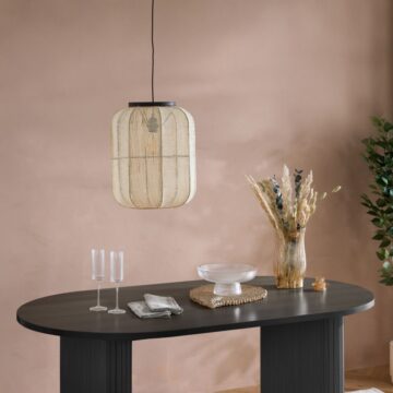 Aksel Black Oval Dining Table
