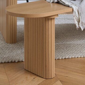 Aksel Dining Bench | Oak Finish