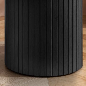 Aksel Black Fluted Side Table