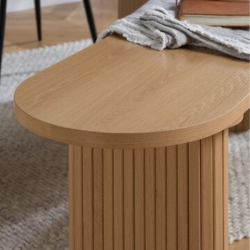 Aksel Dining Bench | Oak Finish