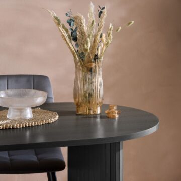 Aksel Black Oval Dining Table