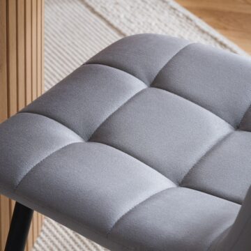 Aksel Pair of Dining Chairs Grey
