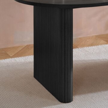 Aksel Black Oval Dining Table