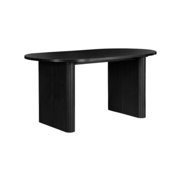 Aksel Black Oval Dining Table