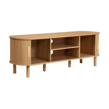 Aksel Fluted TV Unit 140cm | Oak Finish