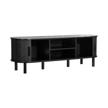 Aksel Black Fluted TV Unit 140cm