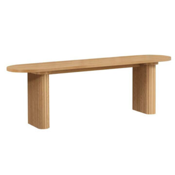 Aksel Dining Bench | Oak Finish