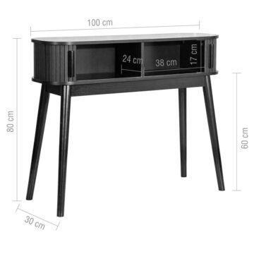 Aksel Black Console Table