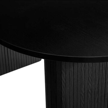 Aksel Black Oval Dining Table