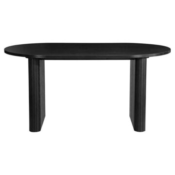 Aksel Black Oval Dining Table