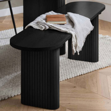 Aksel Black Dining Bench