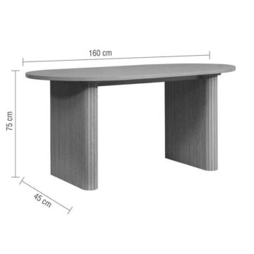 Aksel Oval Dining Table | Oak Finish