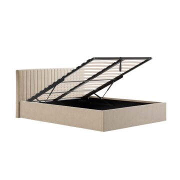 Shadwell Beige Ottoman Double Bed (2 Packs)