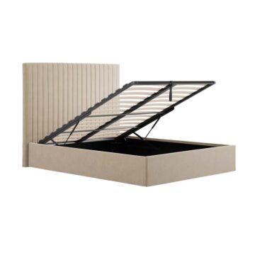 Shadwell Beige Tall 4’6 Double Ottoman Bed