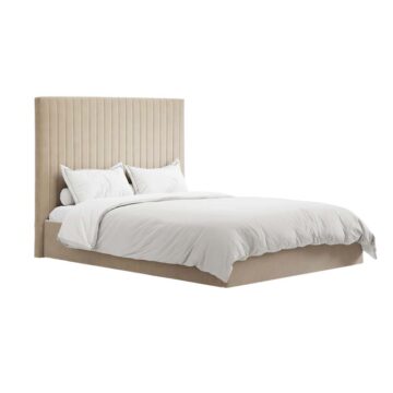 Shadwell Beige Tall 4’6 Double Ottoman Bed