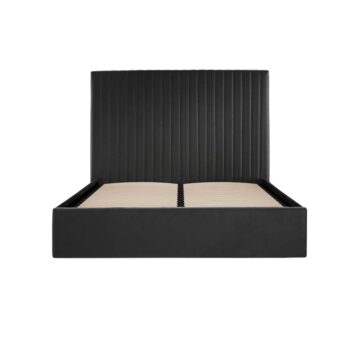 Shadwell Black Tall 4’6 Double Ottoman Bed