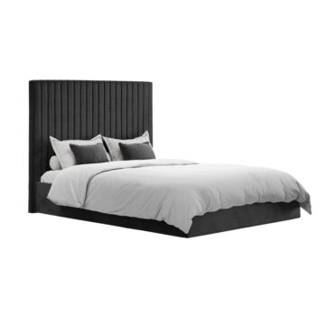 Shadwell Black Tall 4’6 Double Ottoman Bed