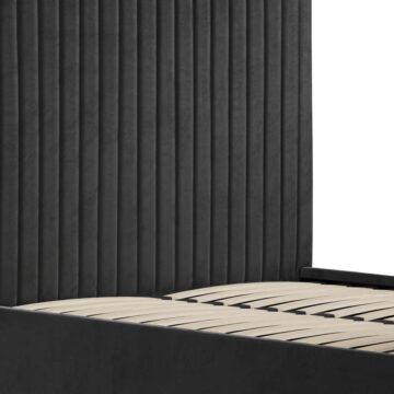 Shadwell Black Tall 4’6 Double Ottoman Bed
