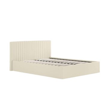 Shadwell Milk 5′ King Size Ottoman Bed
