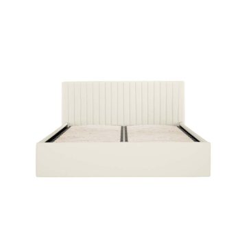 Shadwell Milk 5′ King Size Ottoman Bed