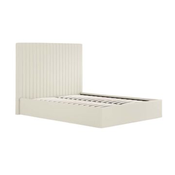 Shadwell Milk Tall 4’6 Double Ottoman Bed