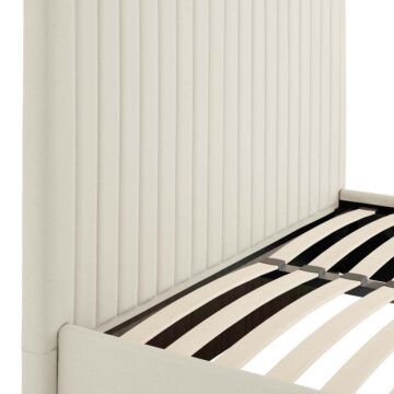 Shadwell Milk Tall 4’6 Double Ottoman Bed