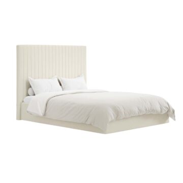 Shadwell Milk Tall 4’6 Double Ottoman Bed