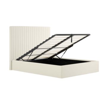 Shadwell Milk Tall 4’6 Double Ottoman Bed