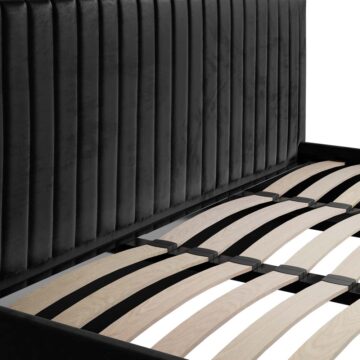 Shadwell Black 6′ Super King Size Ottoman Bed