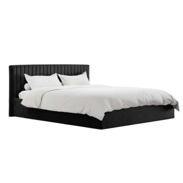 Shadwell Black 6′ Super King Size Ottoman Bed