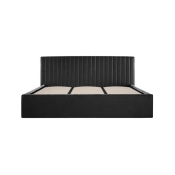 Shadwell Black 6′ Super King Size Ottoman Bed