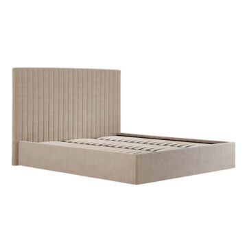 Shadwell Beige Tall 6′ Super King Size Ottoman Bed