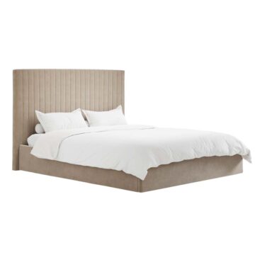 Shadwell Beige Tall 6′ Super King Size Ottoman Bed