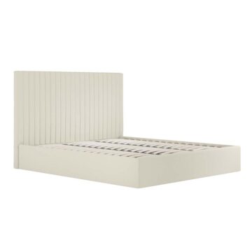 Shadwell Milk Tall Ottoman Super King Size Bed (2 Packs)