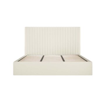 Shadwell Milk Tall Ottoman Super King Size Bed (2 Packs)