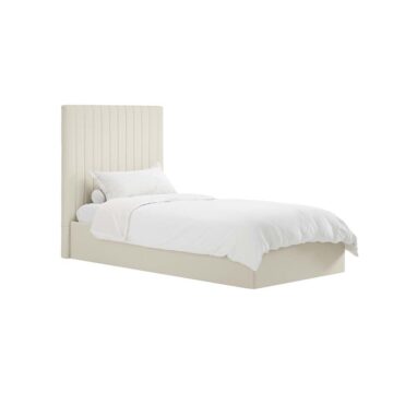 Shadwell Milk Tall 3′ Single Ottoman Bed