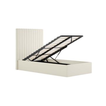 Shadwell Milk Tall 3′ Single Ottoman Bed