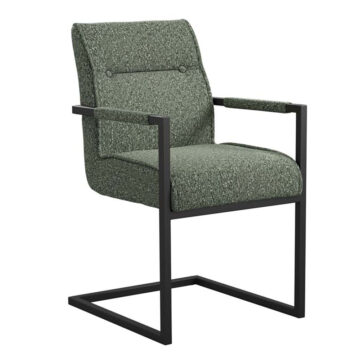 Cleaver Desert Sage / Black / Arms Dining Chair (2 Per Pack)