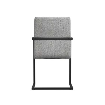Cleaver Pair of Smoked Pearl Dining Chairs | Armrests