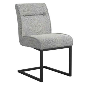 Cleaver Smoked Pearl / Black Dining Chair (2 Per Pack)
