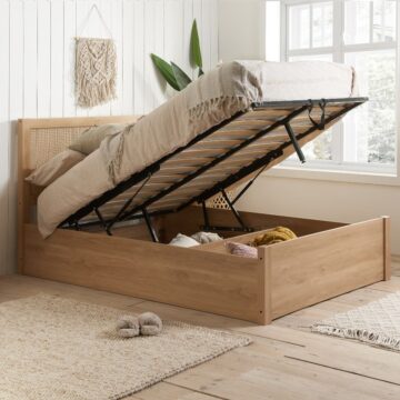 Marley 4’6 Ottoman Double Rattan Bed