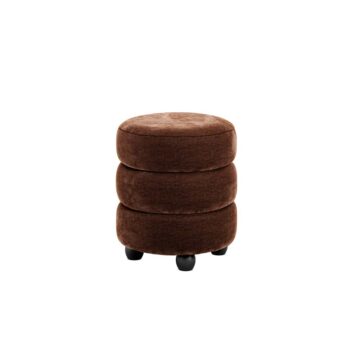 Emi Brandy / Black Pouffe
