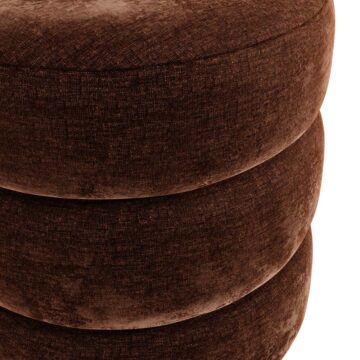 Emi Brandy / Black Pouffe